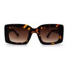 Womens Retro 90s Rectangular Square Sunglasses