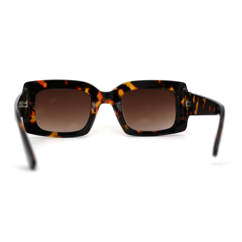 Womens Retro 90s Rectangular Square Sunglasses