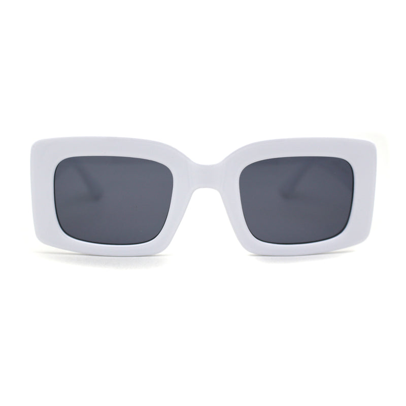 Womens Retro 90s Rectangular Square Sunglasses