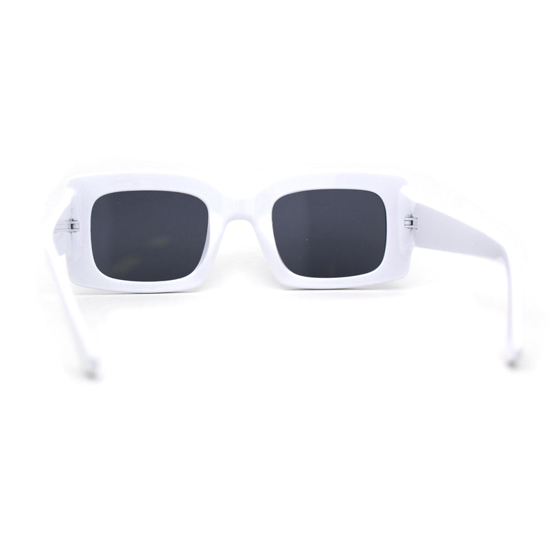 Womens Retro 90s Rectangular Square Sunglasses