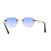 Art Nouveau Luxury 90s Rimless OG Oval Sunglasses