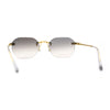 Art Nouveau Luxury 90s Rimless OG Oval Sunglasses