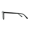 Round Keyhole Thin Plastic Horn Rim Blue Light Filtering Computer Glasses