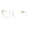 Round Keyhole Thin Plastic Horn Rim Blue Light Filtering Computer Glasses