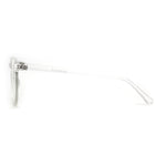 Round Keyhole Thin Plastic Horn Rim Blue Light Filtering Computer Glasses