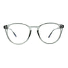 Round Keyhole Thin Plastic Horn Rim Blue Light Filtering Computer Glasses