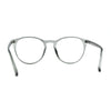 Round Keyhole Thin Plastic Horn Rim Blue Light Filtering Computer Glasses