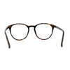 Round Keyhole Thin Plastic Horn Rim Blue Light Filtering Computer Glasses