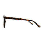 Round Keyhole Thin Plastic Horn Rim Blue Light Filtering Computer Glasses
