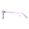 Round Keyhole Thin Plastic Horn Rim Blue Light Filtering Computer Glasses