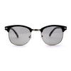 Polarized Light Grey Lens Mens Iconic Vintage Half Horn Rim Hipster Sunglasses