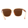 Large Inset Lens Horn Rim Plastic Hipster Sunglasses