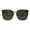 Large Inset Lens Horn Rim Plastic Hipster Sunglasses