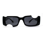 Avant Garde Hole Punch Cut Out Rectangle Sunglasses