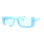 Avant Garde Hole Punch Cut Out Rectangle Sunglasses