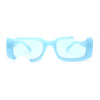 Avant Garde Hole Punch Cut Out Rectangle Sunglasses