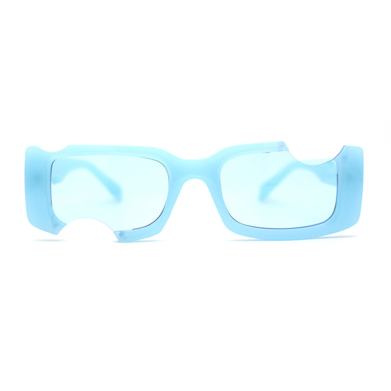 Avant Garde Hole Punch Cut Out Rectangle Sunglasses