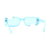 Avant Garde Hole Punch Cut Out Rectangle Sunglasses