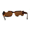 Avant Garde Hole Punch Cut Out Rectangle Sunglasses