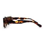 Avant Garde Hole Punch Cut Out Rectangle Sunglasses