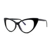 Classic Gothic True Cat Eye Frame Blue Light Filtering Computer Glasses