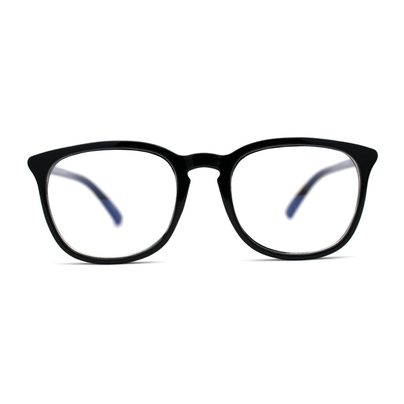 Hipster Rectangle Plastic Keyhole Blue Light Filtering Computer Glasses