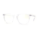 Hipster Rectangle Plastic Keyhole Blue Light Filtering Computer Glasses