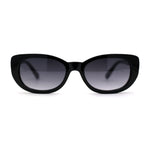 Womens Mod Oval Clout Style Plastic Sunglasses