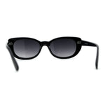 Womens Mod Oval Clout Style Plastic Sunglasses