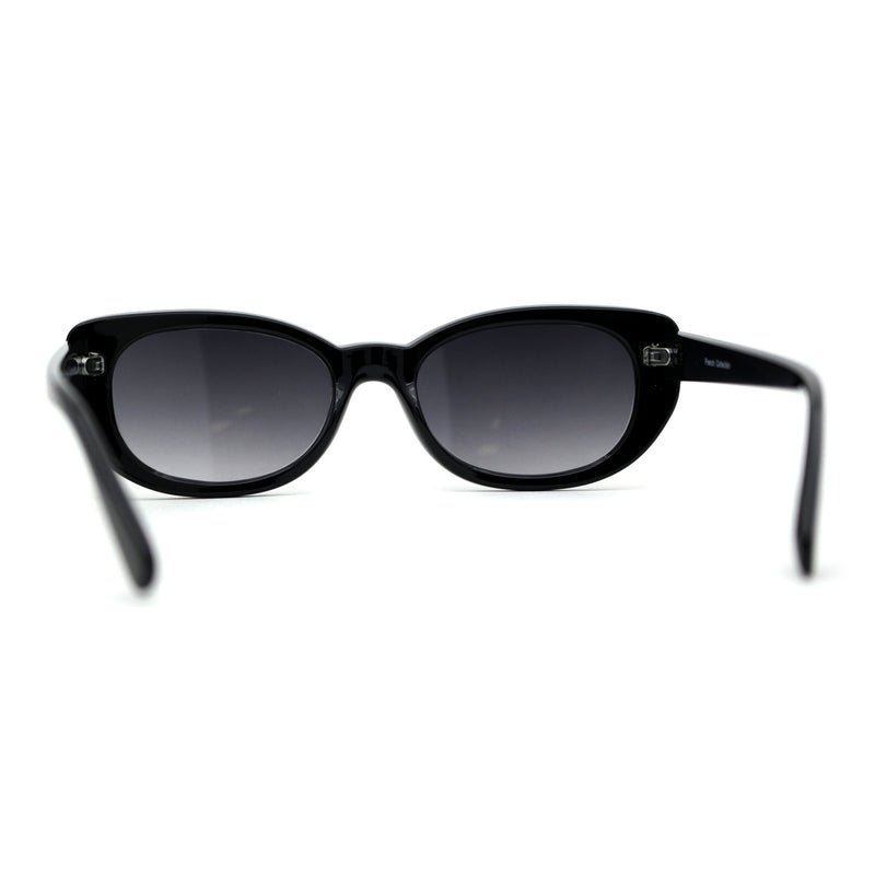 Womens Mod Oval Clout Style Plastic Sunglasses