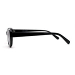 Womens Mod Oval Clout Style Plastic Sunglasses