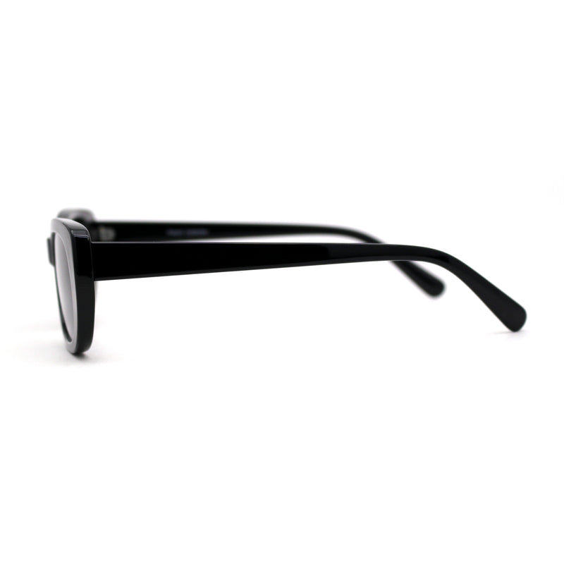 Womens Mod Oval Clout Style Plastic Sunglasses