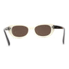 Womens Mod Oval Clout Style Plastic Sunglasses