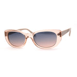 Womens Mod Oval Clout Style Plastic Sunglasses