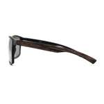 Mens Brushed Woodgrain Texture Plastic Rectangle Sport Sunglasses