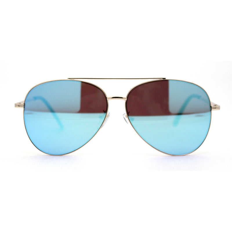 Iconic Officer Cop Sunglasses with Spectrum Color Mirror Lenses