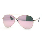 Iconic Officer Cop Sunglasses with Spectrum Color Mirror Lenses