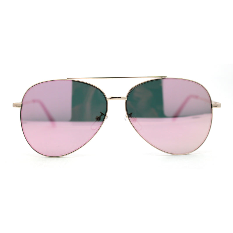 Iconic Officer Cop Sunglasses with Spectrum Color Mirror Lenses