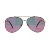 Iconic Officer Cop Sunglasses with Spectrum Color Mirror Lenses