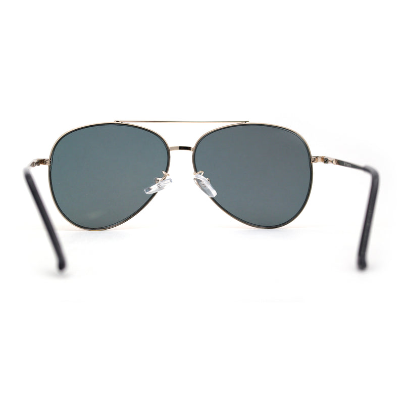 Iconic Officer Cop Sunglasses with Spectrum Color Mirror Lenses