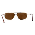 Airforce Mens Narrow Rimless Exposed Lens Officers Sunglasses