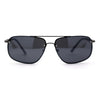 Airforce Mens Narrow Rimless Exposed Lens Officers Sunglasses