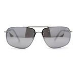 Airforce Mens Narrow Rimless Exposed Lens Officers Sunglasses