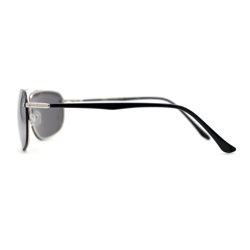 Airforce Mens Narrow Rimless Exposed Lens Officers Sunglasses