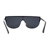 Womens Rhinestone Trim Flat Top Exposed Lens Metal Sunglasses