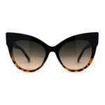 Iconic Oversize Horned Cat Eye Plastic Sunglasses