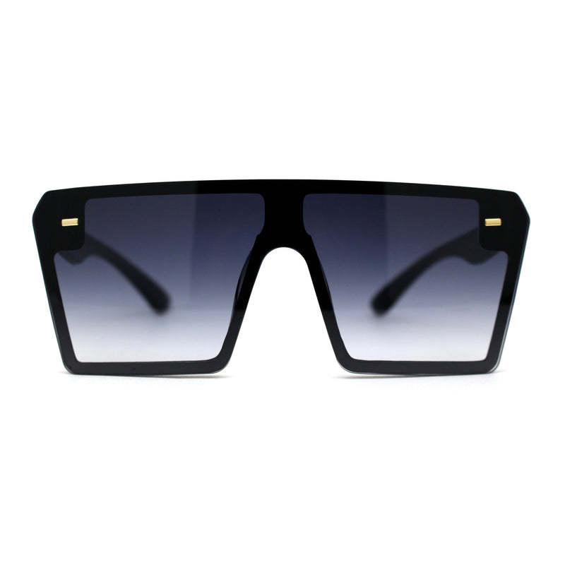 Oceanic Square Flat Top Racer Exposed Lens Boyfriend Sunglasses