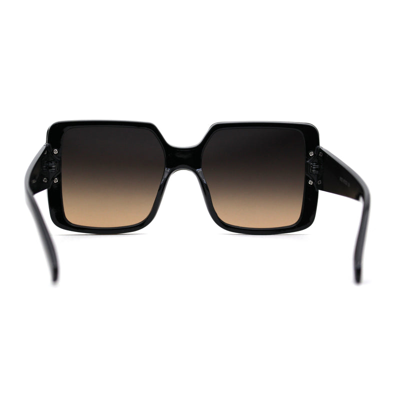 Womens Mod Rectangle Plastic Fashion Sunglasses