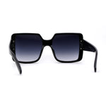 Womens Mod Rectangle Plastic Fashion Sunglasses