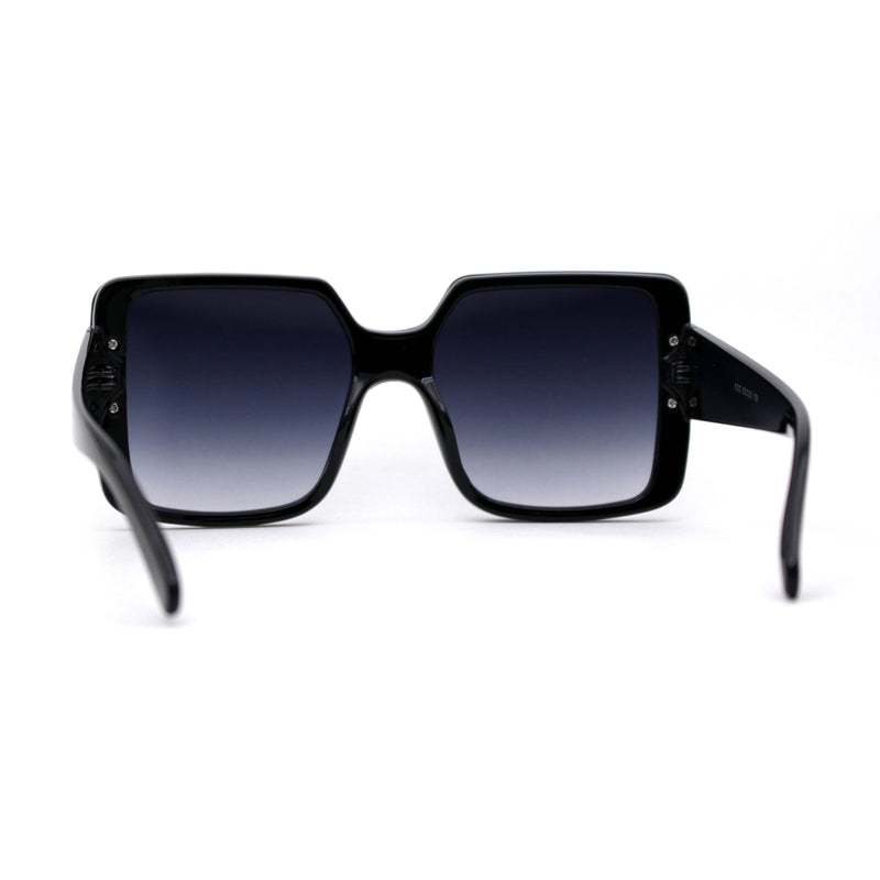 Womens Mod Rectangle Plastic Fashion Sunglasses